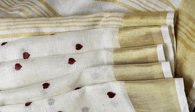 Onam Saree Look – The Saree that is all about White and Gold