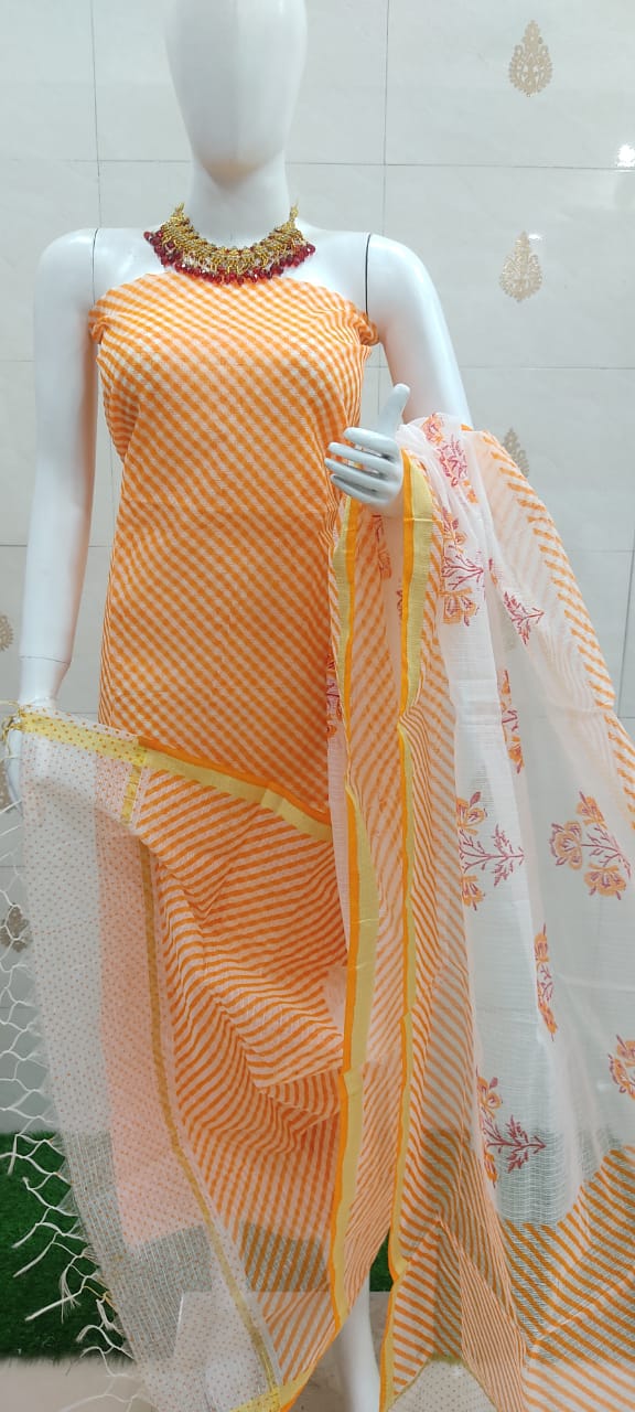 white christmas dresses Kotadoria lehariya print 2pc suit – HolyThread India