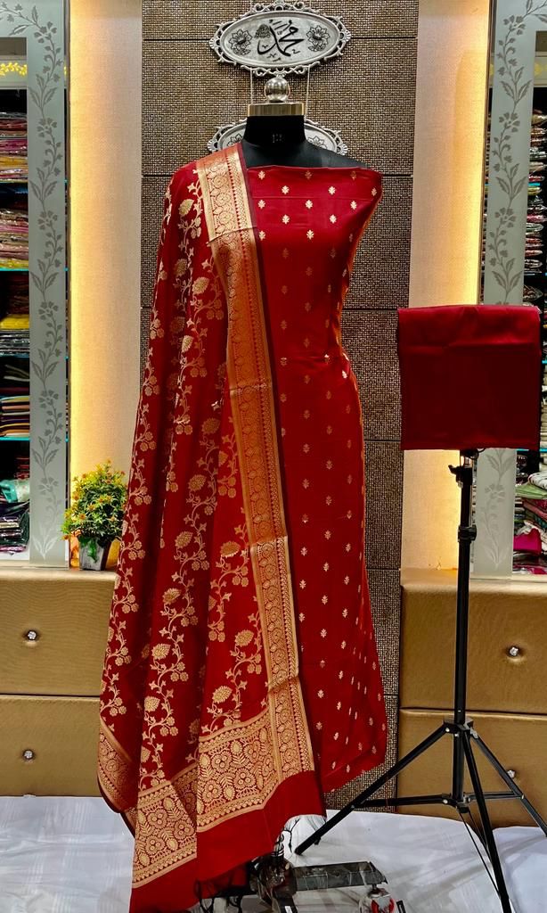 banarasi silk dress material price Banarasi Suit Material