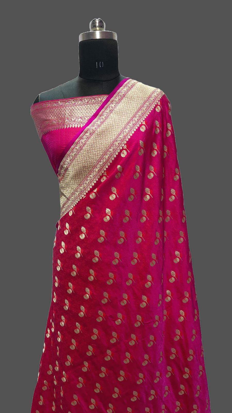 Pure handloom masru katan silk saree in Pink – HolyThread India